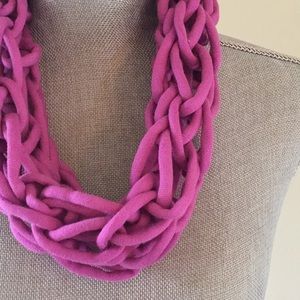 Orchid handmade arm knit infinity scarf